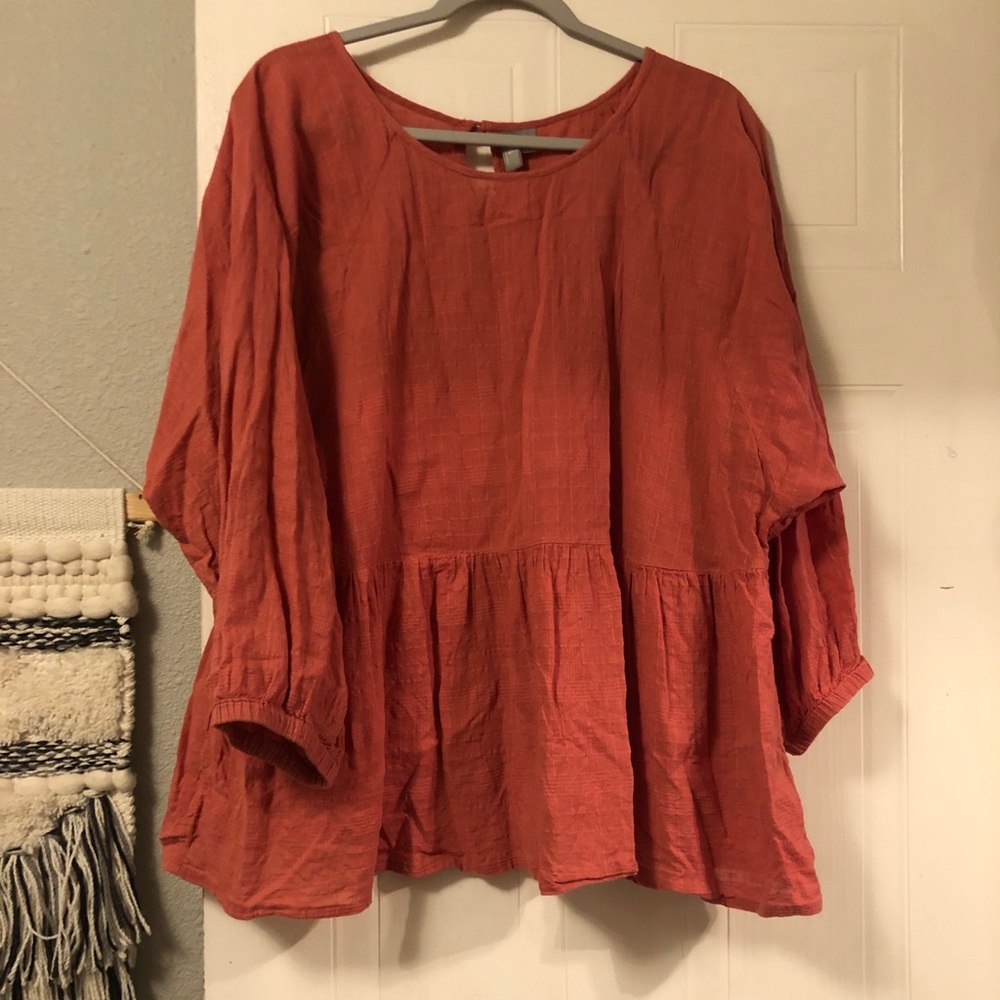 Textured peplum top -ASOS